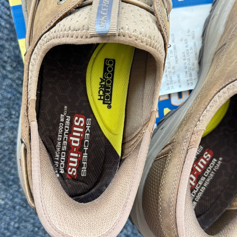 Skechers Men's Tan/Brown Hands-Free Slip-In Casual Loafer - Picture 5 of 7